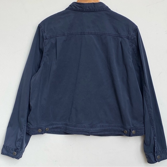 PENDLETON Women’s Navy Blue Canvas Button Front Jacket size XL - Picture 5 of 5